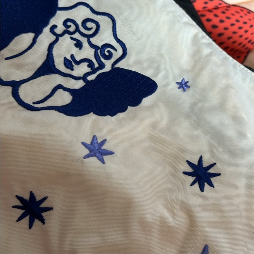 BAGGU NWT embroidered angel Cream Crossbody Bag - Picture 5 of 7